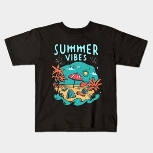 summer vibes only Kids T-Shirt